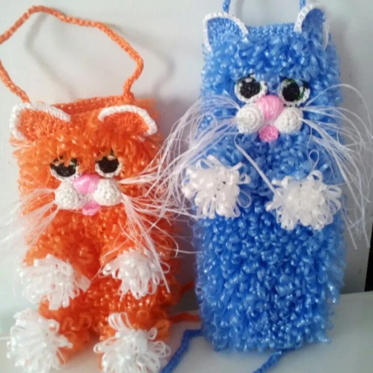 Мочалка игрушка крючком с вытянутыми петлями пошагово. Мочалка игрушка крючком с вытянутыми петлями пошагово