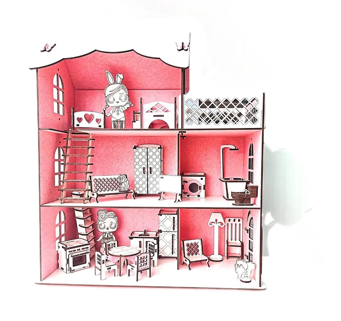 Инструкция сборки кукольного домика. Кукольный домик Луина с мебелью. Ecobaby кукольный домик с мебелью. Раскраска кукольный домик без мебели. Кукольный домик Луина с мебелью как собрать