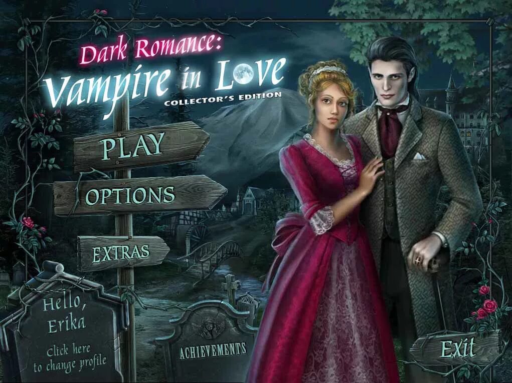 Игра dark romance. Мрачная история: влюбленный вампир. Romance игра. Dark Romance игра.