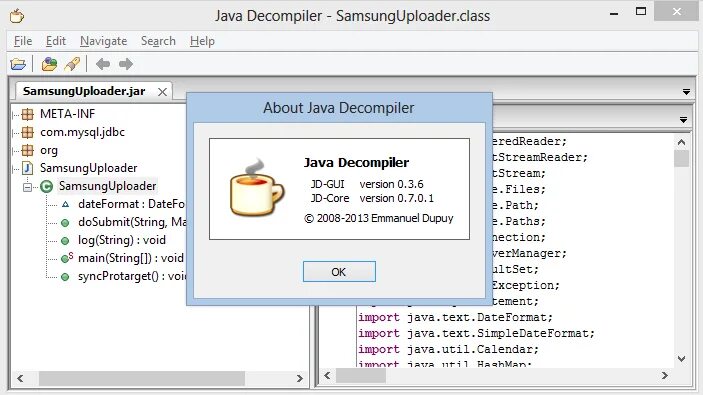 Java decompiler. Jar file decompiler. dj java decompiler.