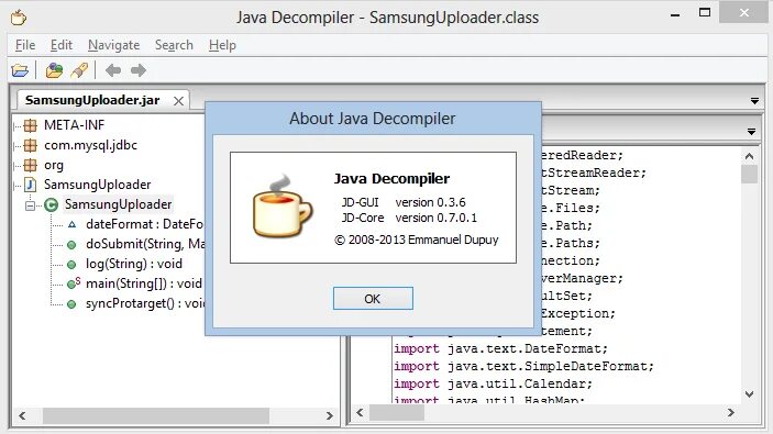 Jar file Decompiler. DJ java Decompiler. Java decompiler