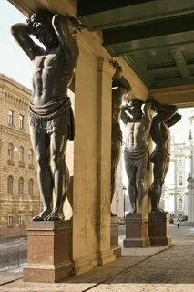 Колонна в виде мужской фигуры