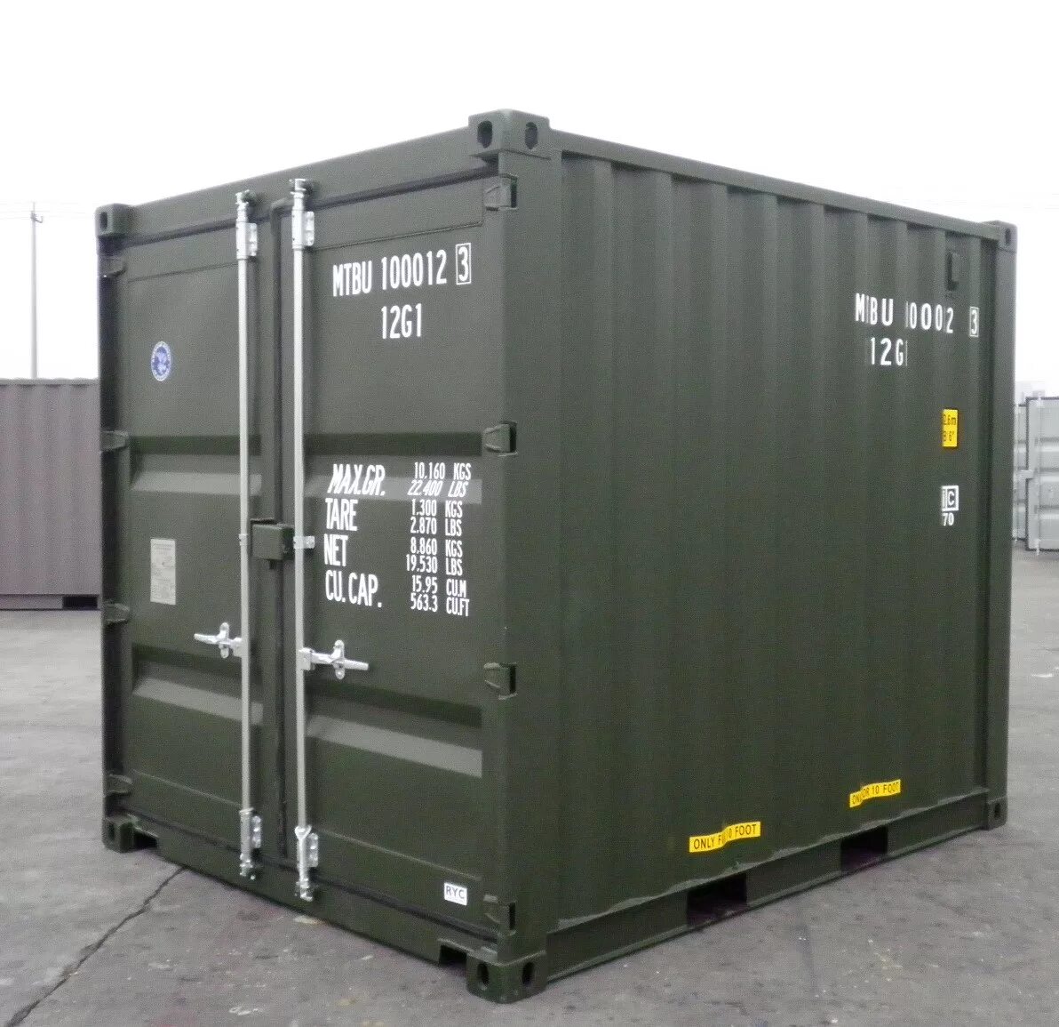 Контейнер 10dc. Контейнер 10 фут self Storage. 10 Ft контейнер. 10 Футовый морской контейнер.