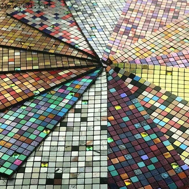 Пакет ламинированный вертикальный, микс 2, 18х23х10 см 4814967. Sicis diamond. Зеркальная мозаичная плитка. Плитка мозаика в душ. Вертикальная мозаика.