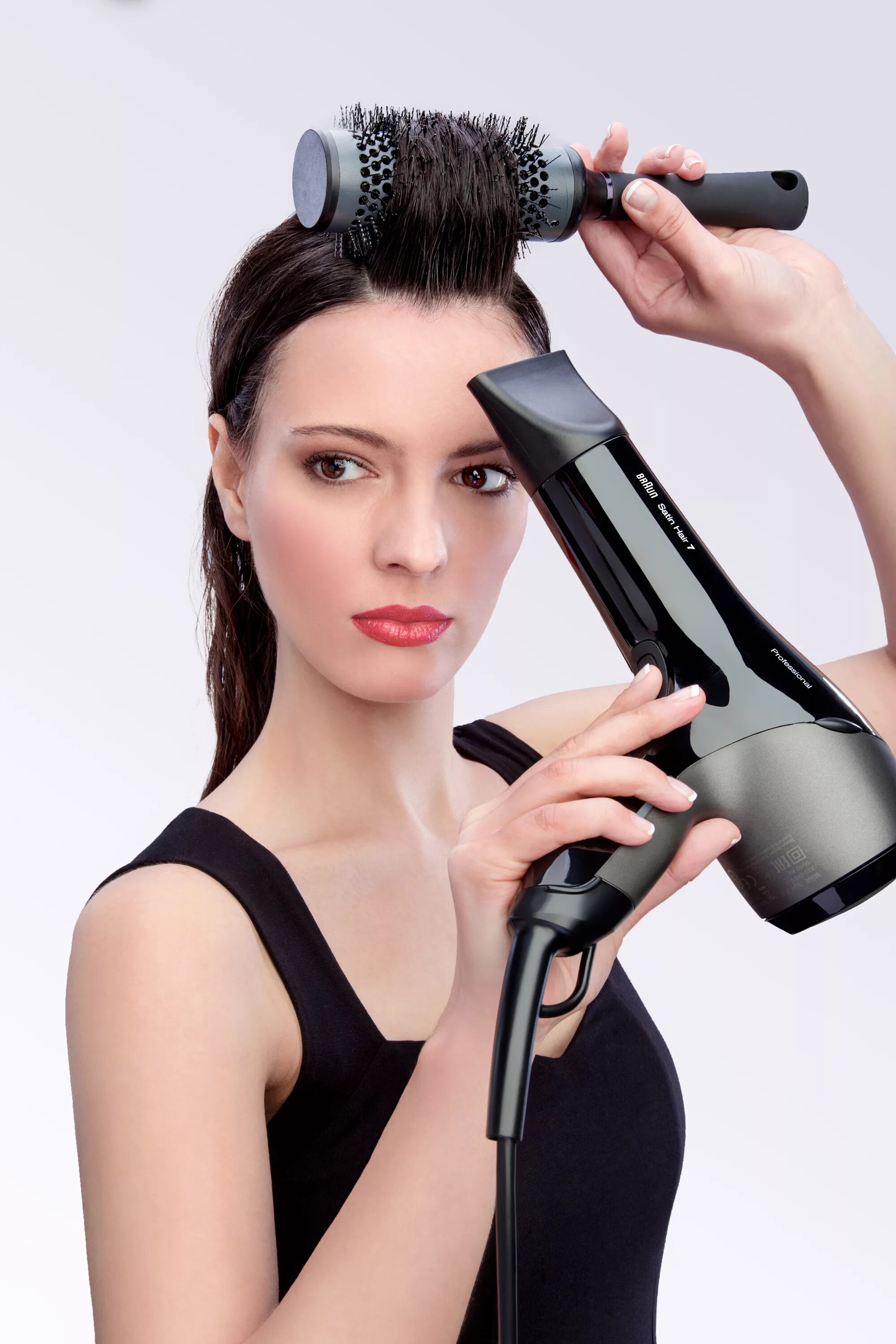 Фен-щетка Philips hp8655 Care Airstyler. Укладка волос феном. Сушка волос. Укладка на фен брашинг. Работа на фене