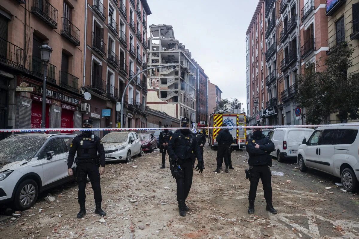 The explosion tore through the building. The explosion tore through the building