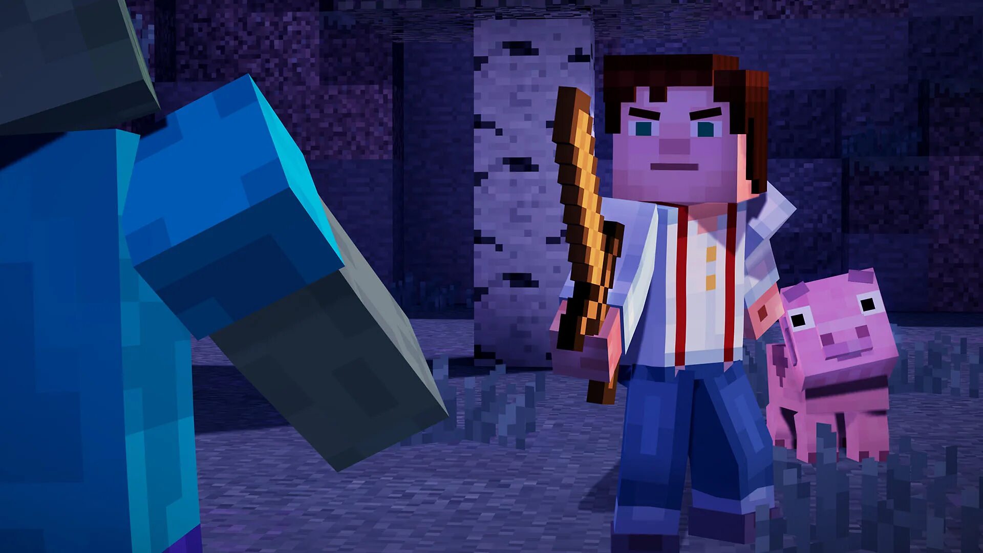 Джени маенкрафт. Minecraft: story Mode. Minecraft story Mode 1 эпизод. Майнкрафт стори мод Нетфликс.