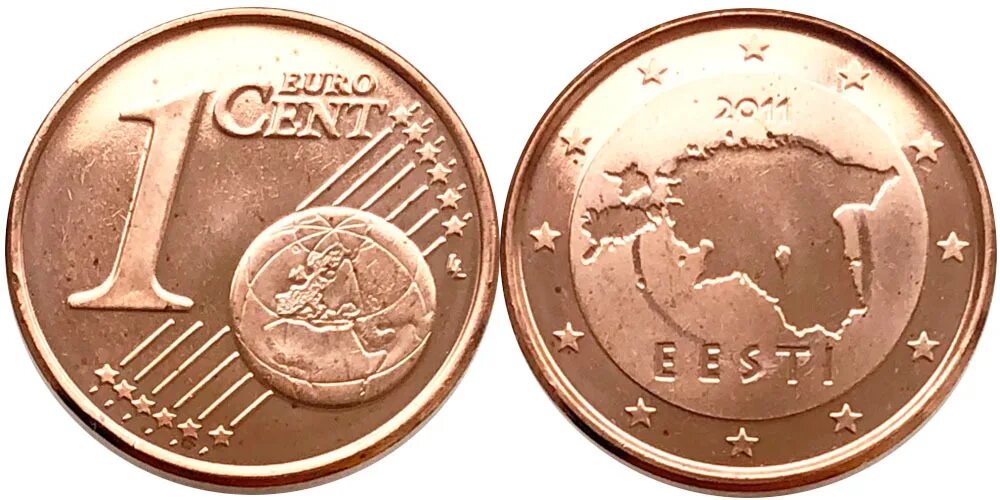 Центы в рубли. 1 Евроцент 2011 Эстония. 1 Евроцент 2004. 2 Евроцента 2004. 1 Евро цент монета.