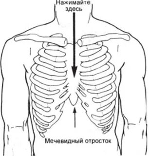 Мечевидный отросток грудины у мужчин