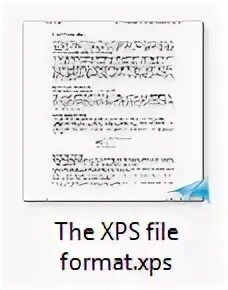 Формат файла xps