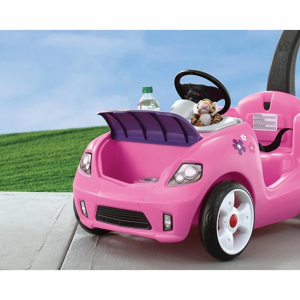 Машинка step2. Детская машинка розовая. Розовая машинка для девочки. Большая машина для детей. Машинка чуть чуть