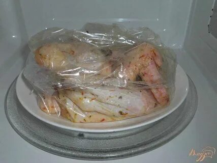 Курица в микроволновке в пакете