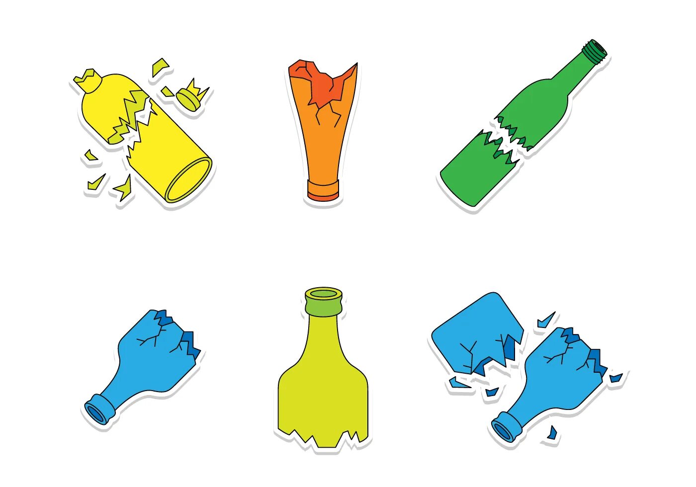 Breaking bottles