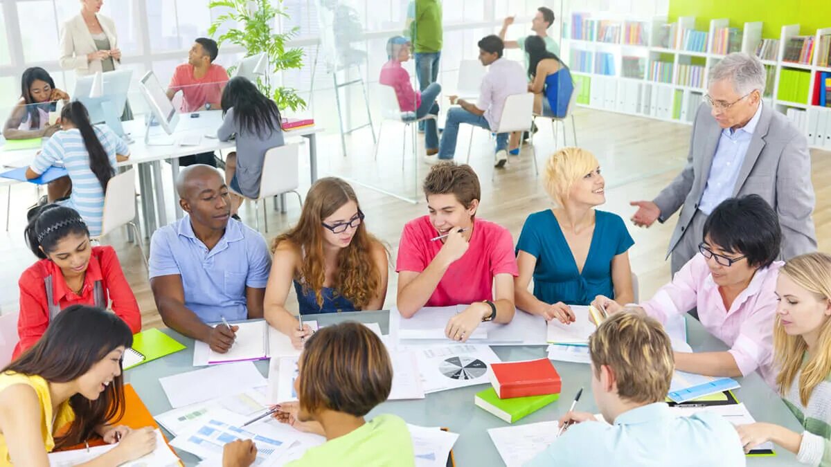 They are in the classroom