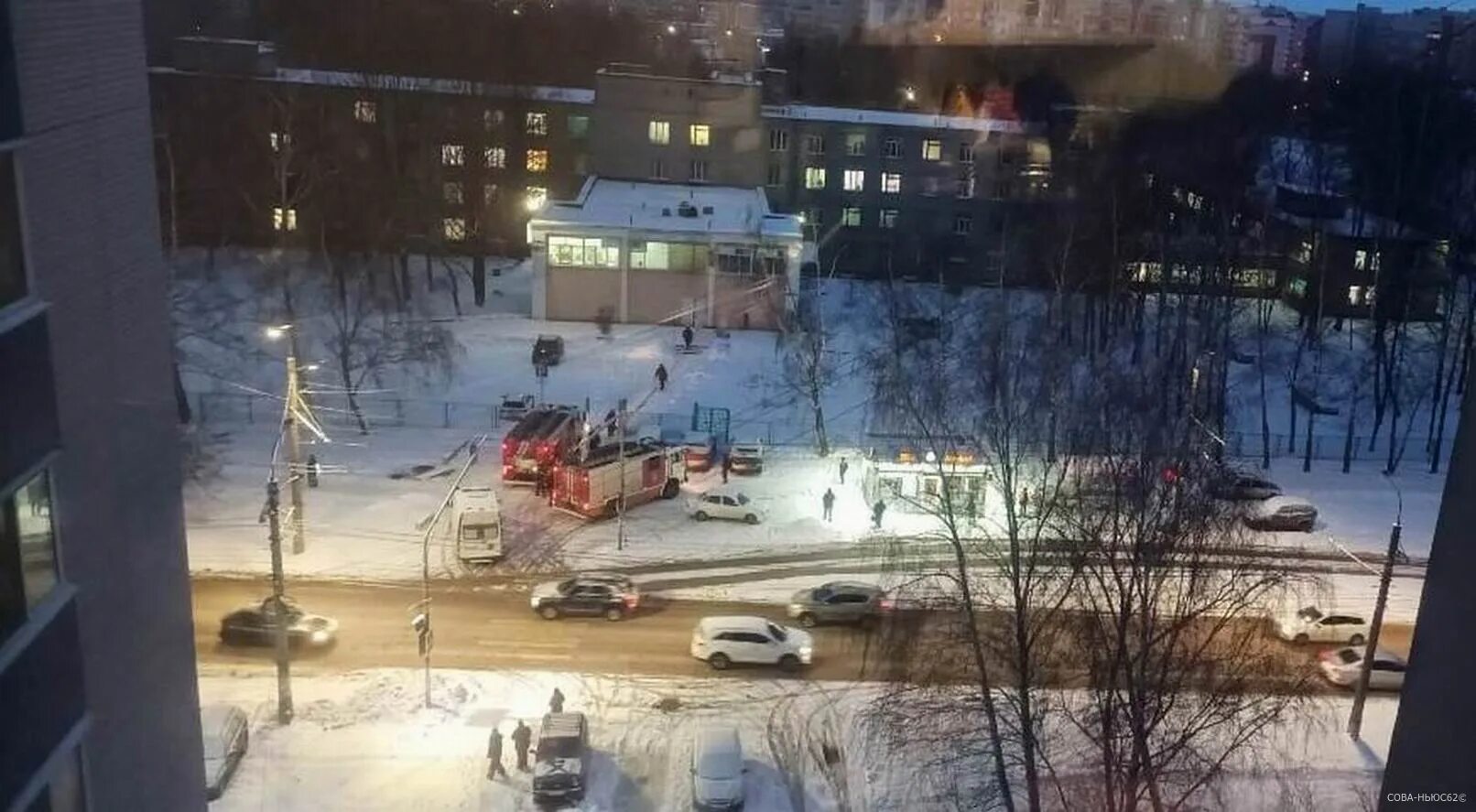 Зиминская городская больница. Пожары в Рязани 2022. Северное сияние в Рязани 2023. Снег в феврале 2023 в Рязани.