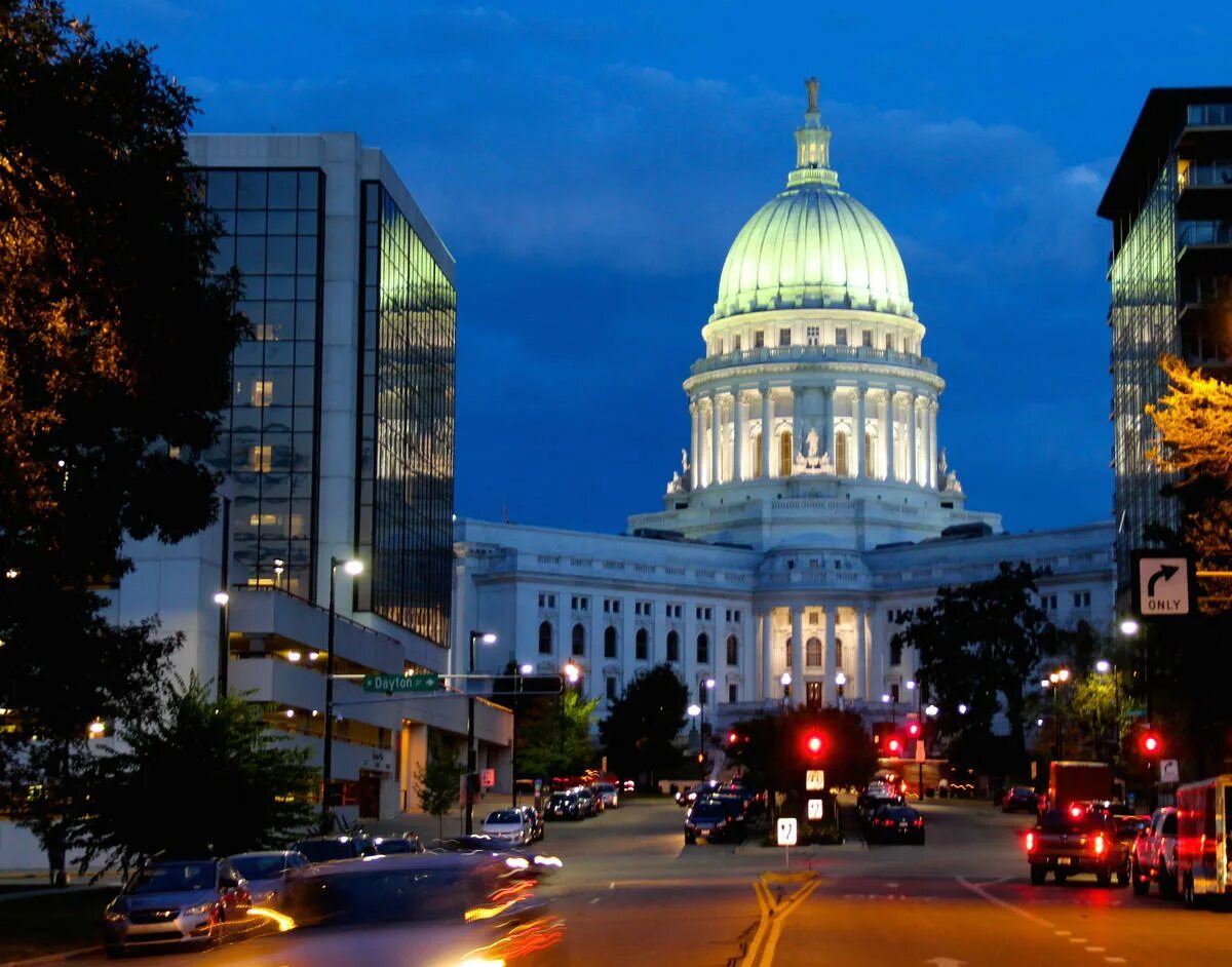 Wisconsin tiff видео. Столица штата Висконсин.