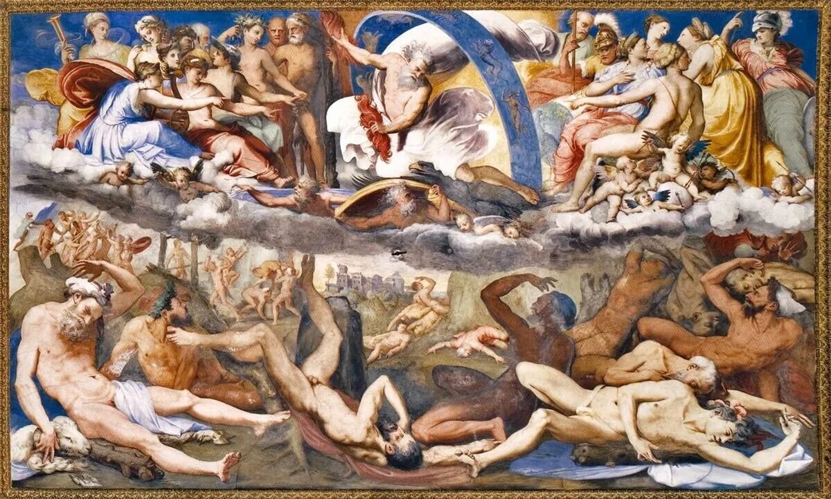 Зевс титаномахия. Фрески древней греции зевс. Титаномахия битва богов. Титаны греция мифология кронос. Рене-антуан уасс.