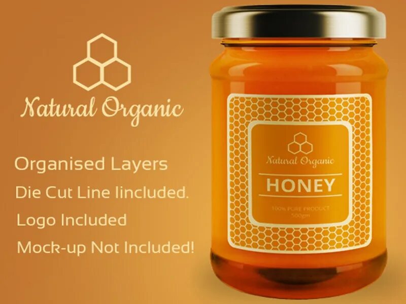 Honey Label. Label Design. Мед дизайн. Мед премиальный.