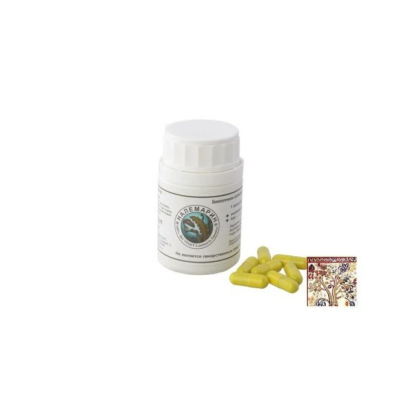 экстракт ламинарии японской. йод налемарин. налемарин состав. налемарин 60 капсул. органический йод налемарин 300 мкг.