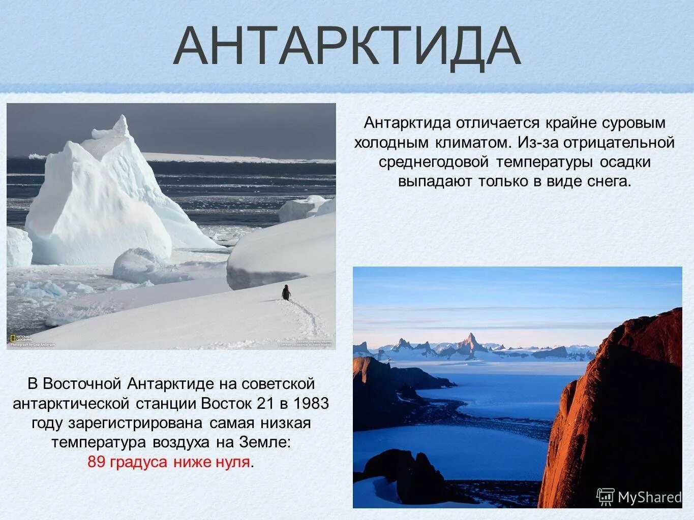 Почему в антарктиде самый