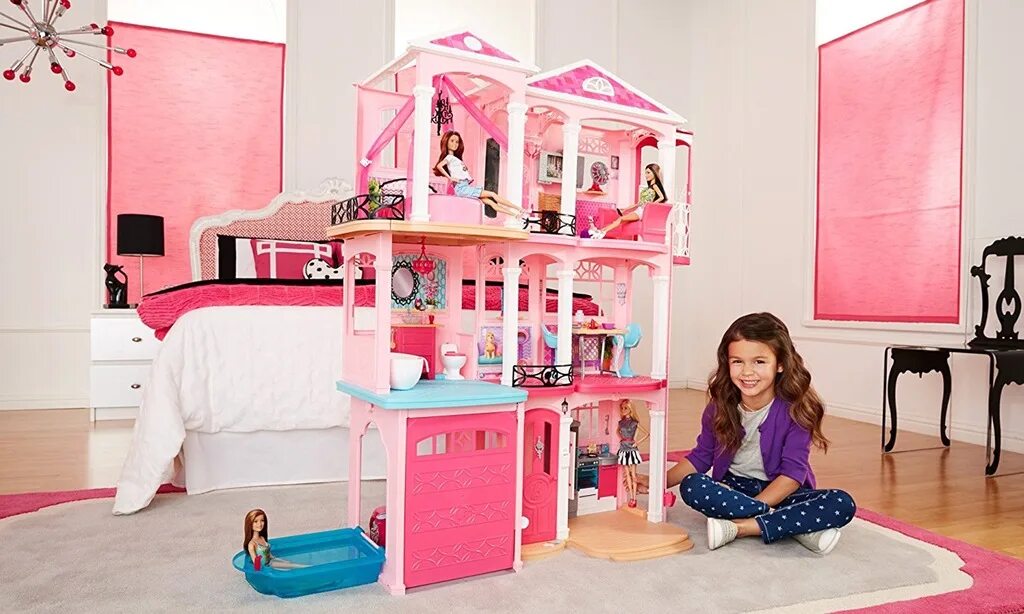 Дом Barbie Dreamhouse. Домик для Барби Дрим Хаус. Игровой набор дом мечты Барби Malibu (Barbie Dreamhouse. Barbie дом мечты Barbie ffy84.