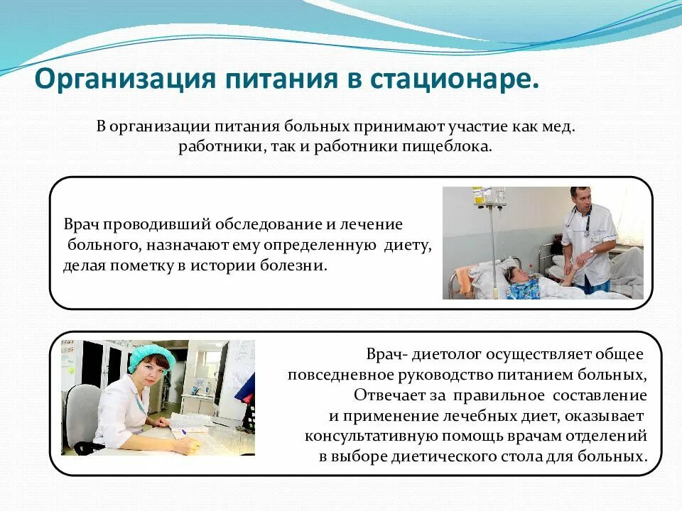 Организация питания пациентов в стационаре. Основные принципы организации питания пациентов в стационаре. В чем заключается организация питания пациентов в стационаре. Схема по теме организация питания в стационаре. Назначить диету больному