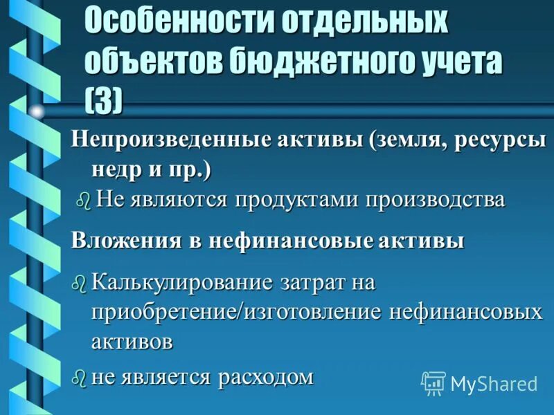 что относится к особенностям бюджетного учета.