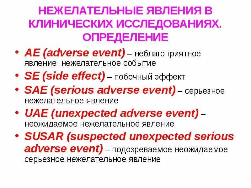 Нежелательные явления в клинических исследованиях. Нежелательное явление и нежелательная реакция. Нежелательные явления в клинических исследованиях и их виды. Нежелательные события.