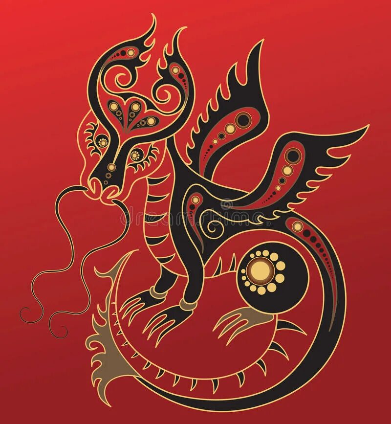 Год китайского дракона 2024. Дракон китайский Зодиак. Восточные символы года. Символы китайского нового года. Китайские животные символы.