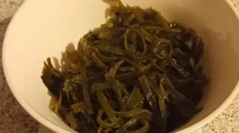 Приготовление сушеной морской капусты