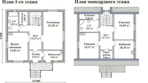 Дома из пеноблоков 7 на 11