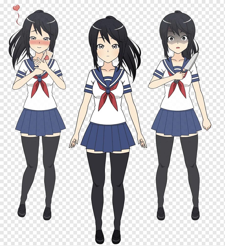 Yandere simulator png. Яндере симуллято.