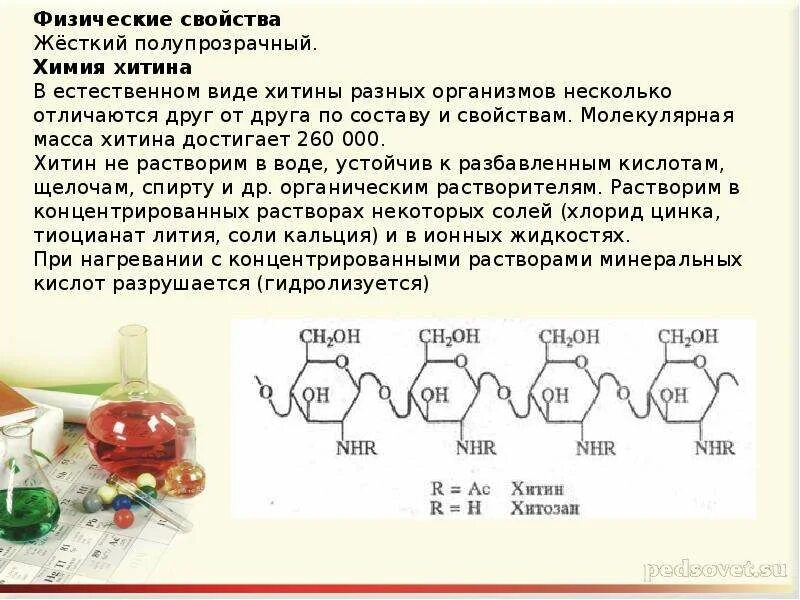 Углеводы самостоятельная работа 10 класс химия. Характеристика хитина. Хитин физические свойства. Хитин химические свойства. Применение хитина.