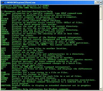 Changes cmd