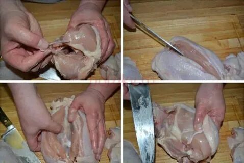 Курица обрезан