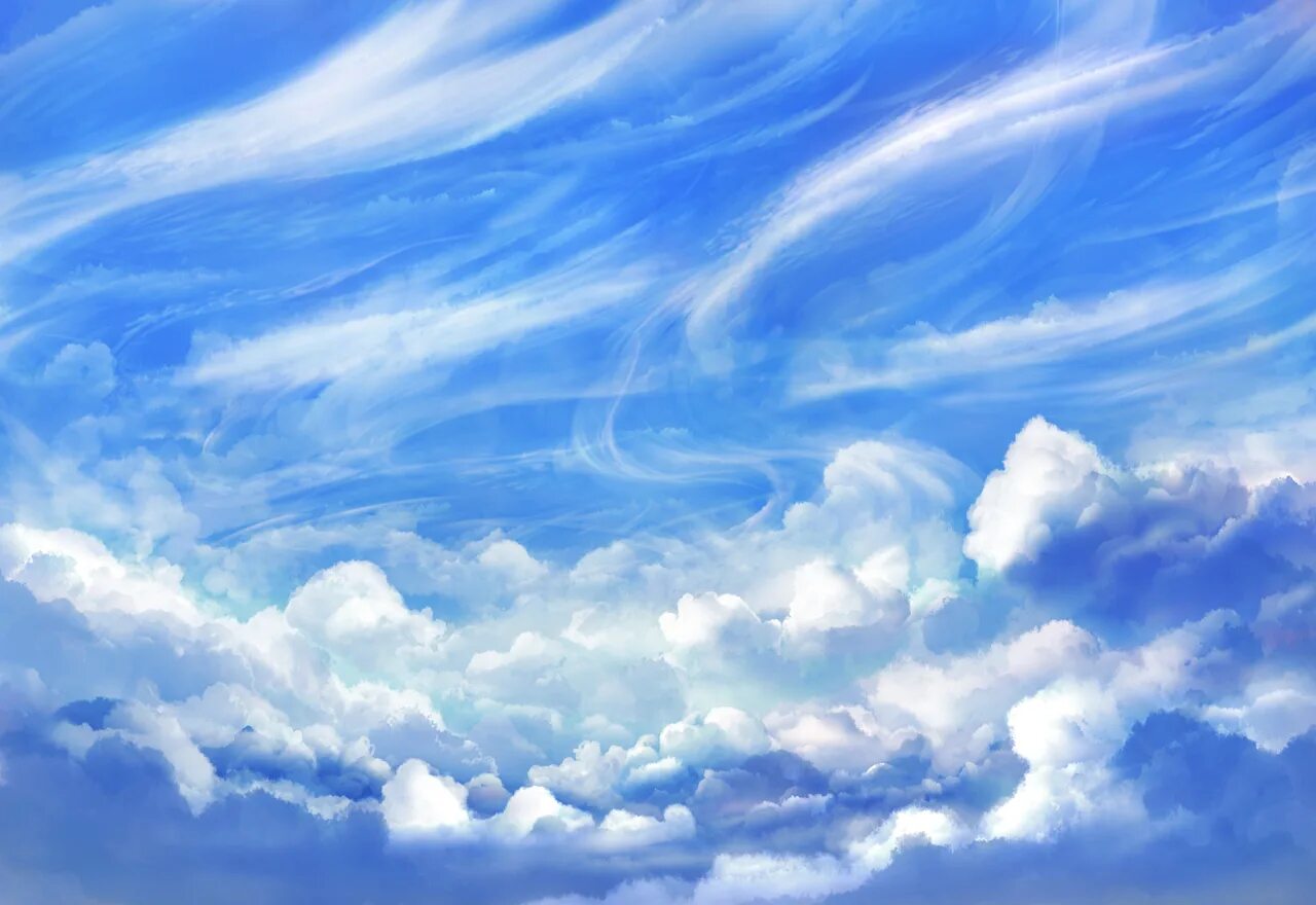 Медленно плывут облака. Облака плывут. Небесный фон.