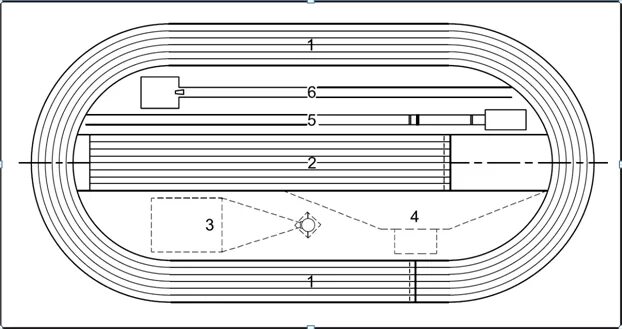 Радиус стадиона. Схема разметки беговых дорожек стадион 400м. Чертеж беговой дорожки 200 метров. Схема легкоатлетического стадиона 400м. Разметка беговой дорожки на стадионе 400 м.