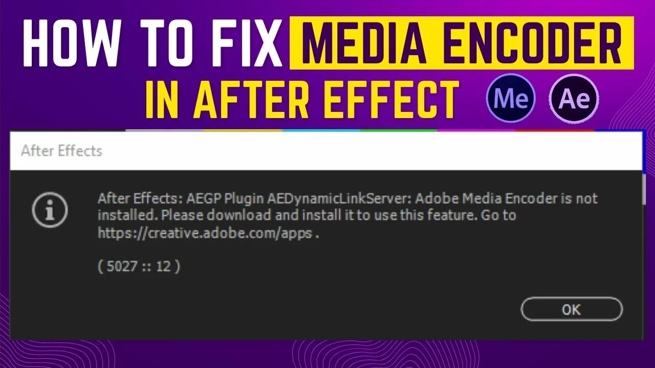 Media encoder не установлен. Media encoder after effects 2019.