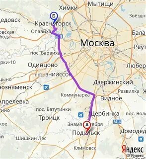 Сколько км от москвы красногорск московская область