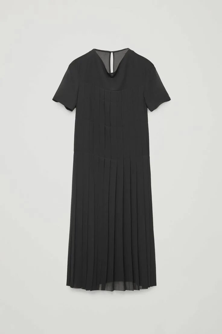 Cosstores. Cos Dress Black XJ 1016409. Платье cos черное шелк купить.