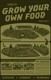 Grow your own food poster