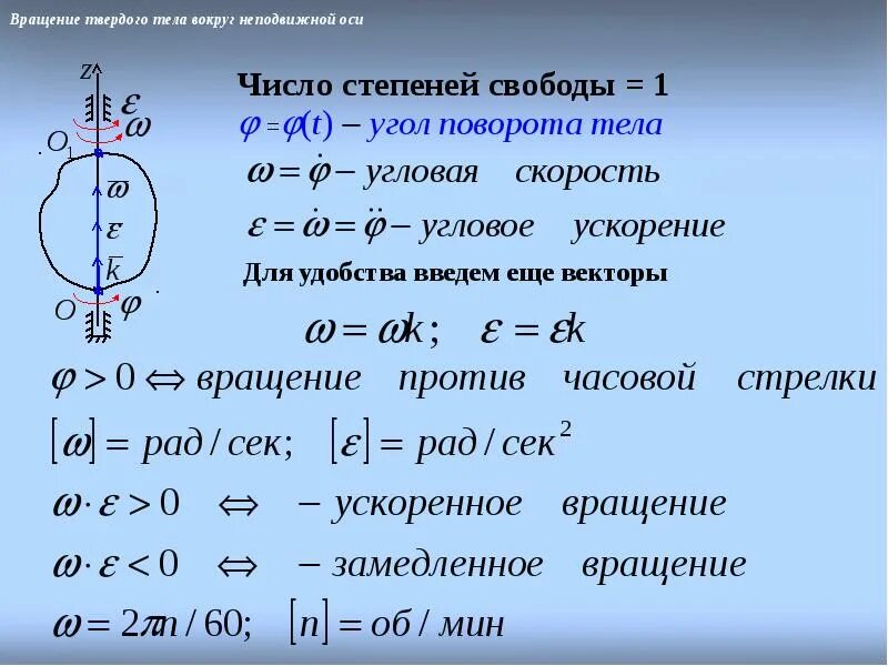 Почему постоянно вращается. Простейшие движения твердого тела. Вращение твердого тела. Уравнение равнопеременного вращения тела. Уравнение вращающегося движения твердого тела.