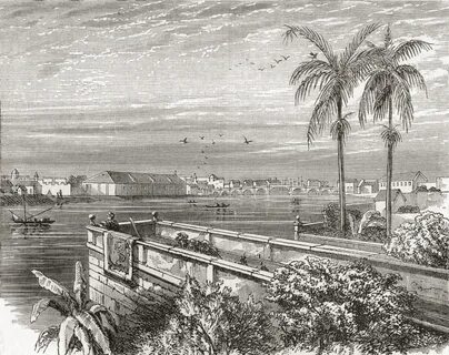 Manila, Philippines in the 19th century. 