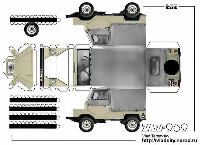 Распечатать модель для склеивания. ЛУАЗ 969 развертка. ЛУАЗ 969 из бумаги. Развёртка ГАЗ 69 А. ГАЗ 66 из бумаги развертка.