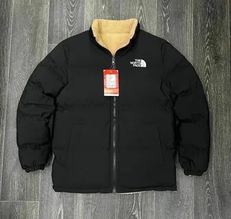 Двухсторонняя куртка the north face барашек