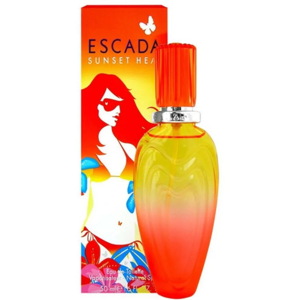 Эскада Sunset Heat. Escada Sunset Heat духи. Escada Sunset Heat women EDT 100ml Test. Эскада духи оранжевые.