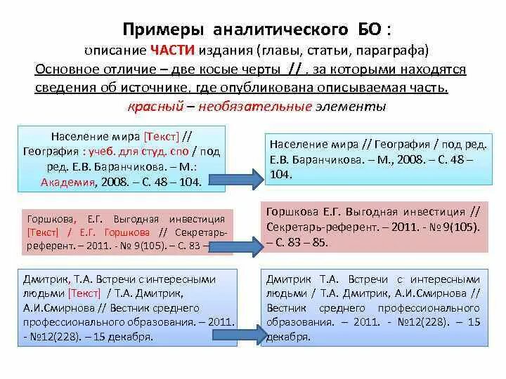 Аналитические статьи событий. Аналитическое описание пример. Аналитическое бо примеры. ГОСТ бо примеры. Пример бо деление составной части ресурса.