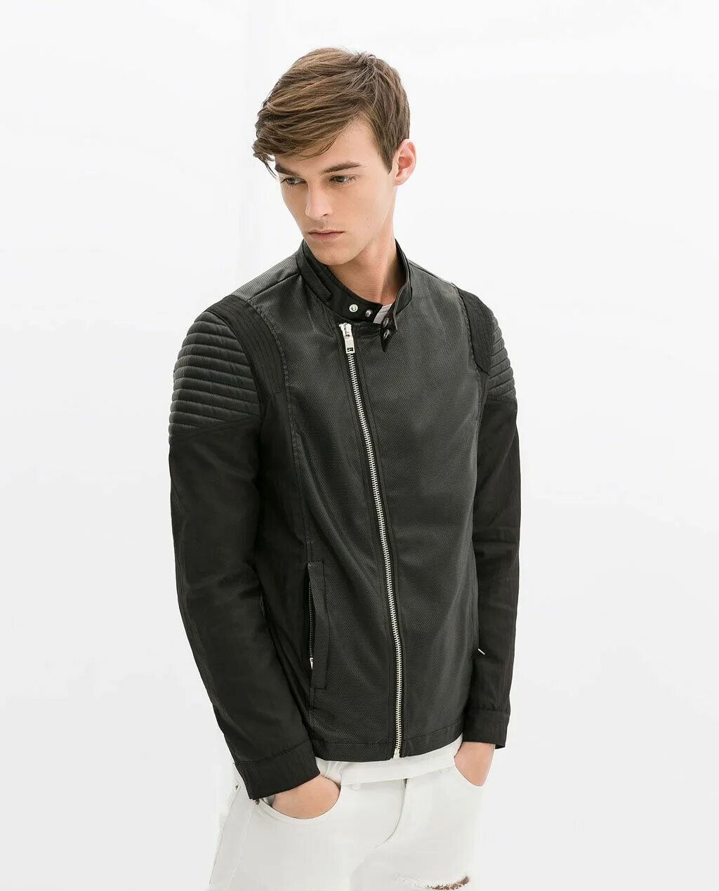 Купить zara мужские. Куртка мужская Zara man. Zara Jacket Mens. Zara Gray man Jacket. Кожаная куртка Zara Biker Jacket мужская.