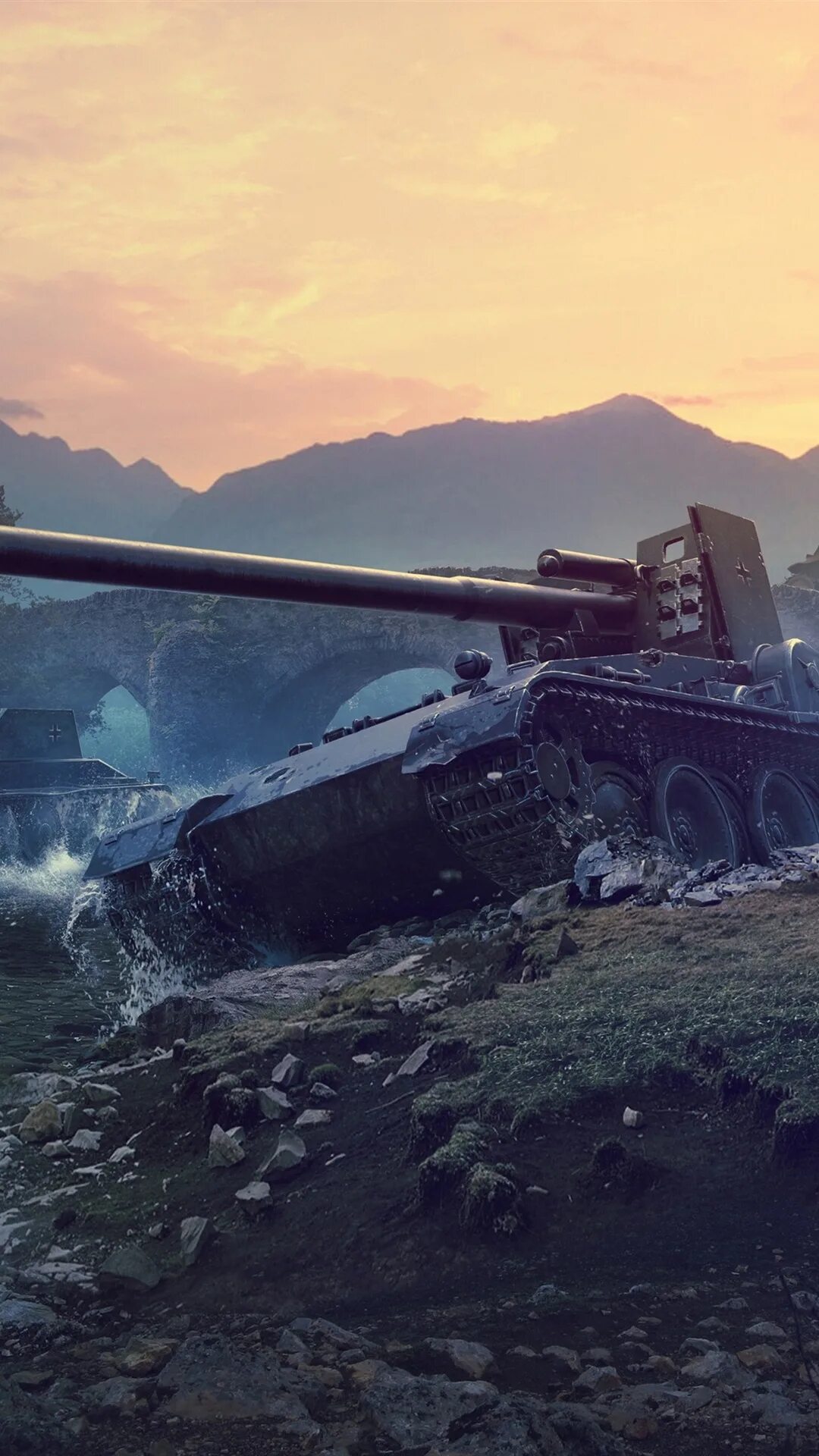 Официальные танки на телефон. Танки world of tanks blitz. grille 15 арт. wot обои.