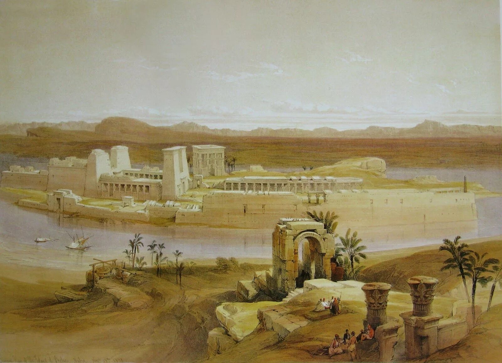 Древний восток время. Дэвид Робертс древний Египет. David Roberts (1796-1864). Дэвид Робертс храм Исиды. Дэвид Робертс художник Египет.